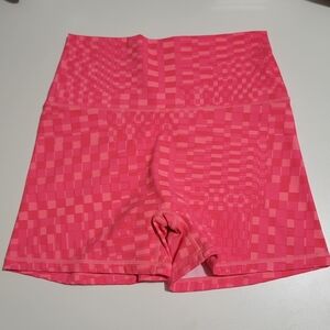 Aerie Offline Goals Shortie Hi Rise 4" Inseam, Bike Shorts, Hot Pink, Large